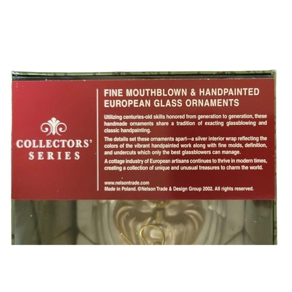 Angel Christmas Ornament Mouth Blown Glass 2002 Vintage 7.5" tall NIB Collectors - Picture 3 of 6